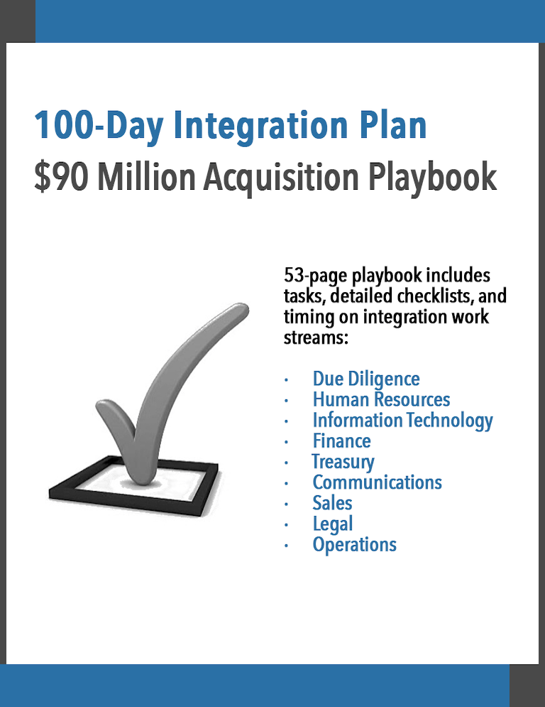 Merger Acquisition Integration Playbook