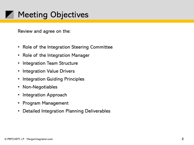  Meeting Objectives