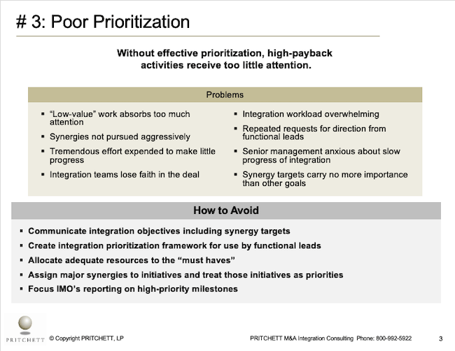 # 3: Poor Prioritization