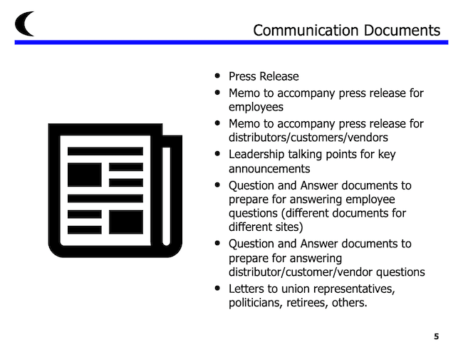 Communication Documents