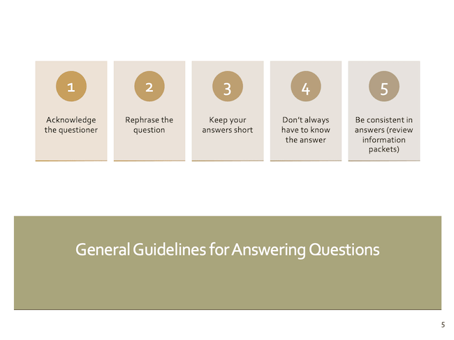 General Guidelines for Answering Questions