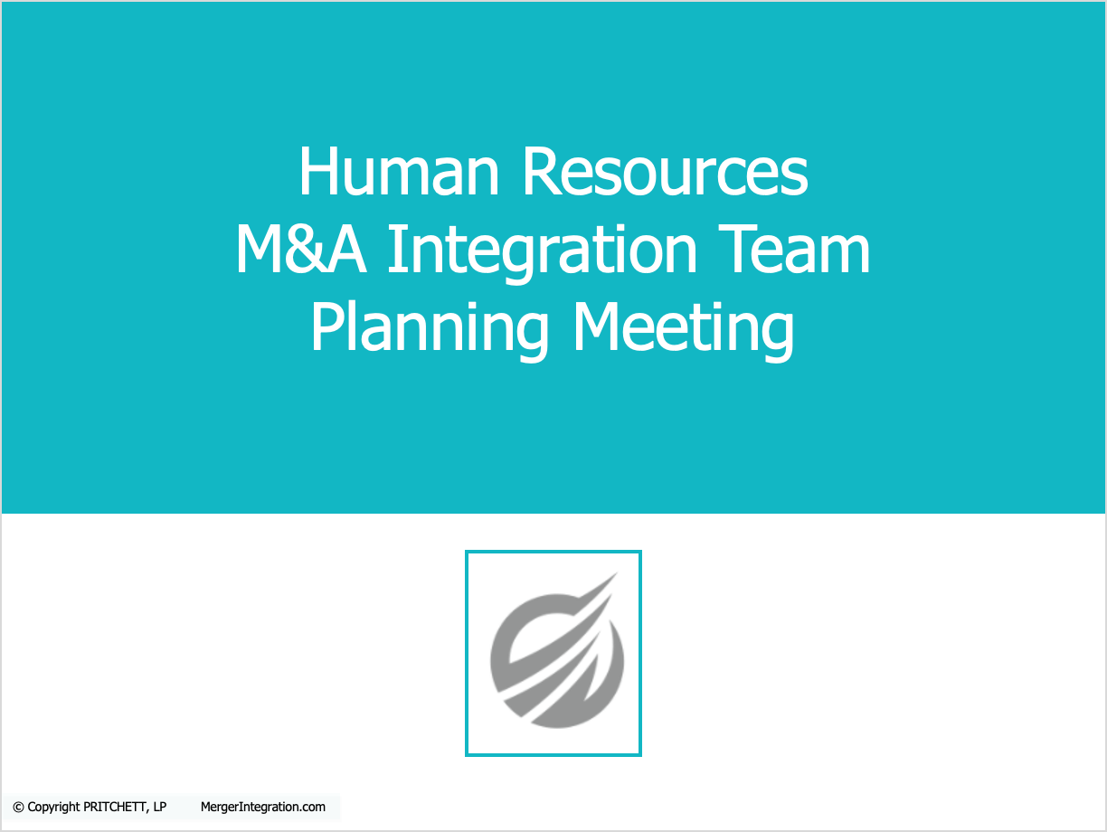 Human Resources M&A Integration Planning Meeting