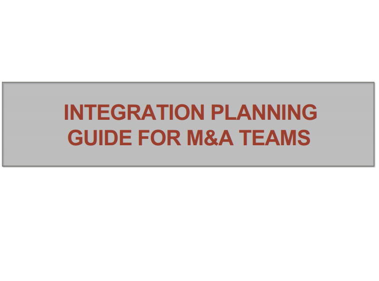 Integration Planning Guide for M&A Teams