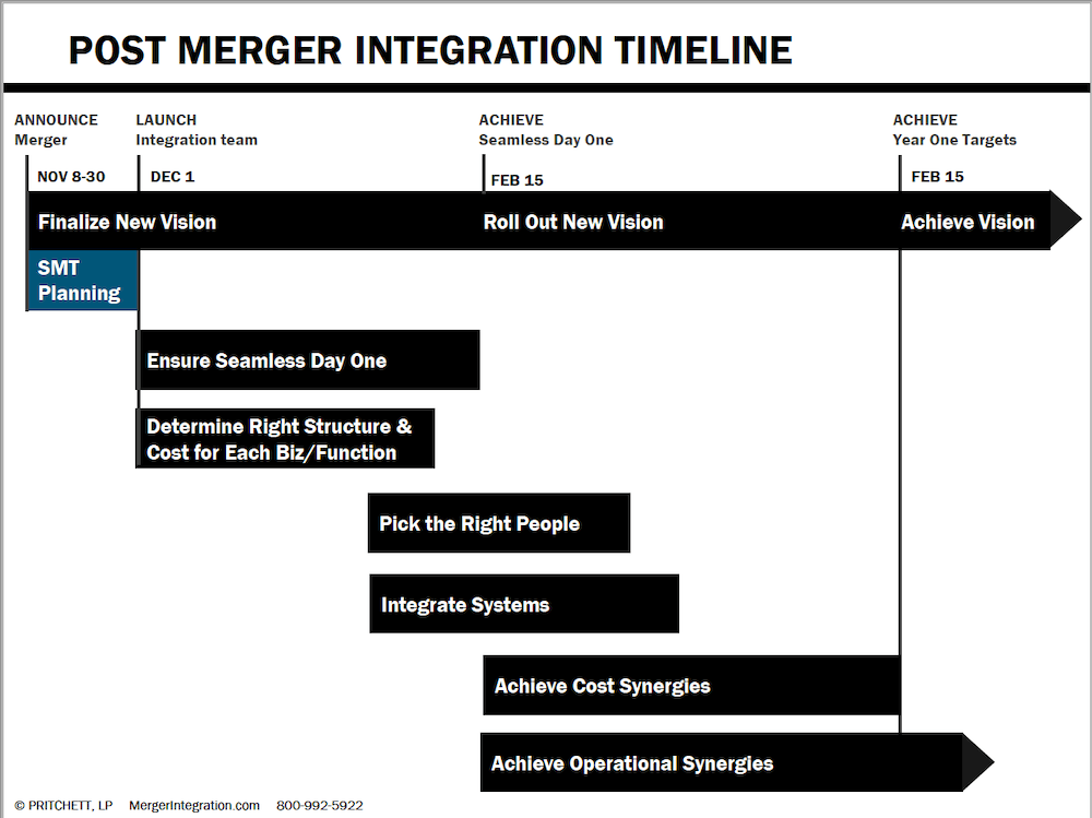Post Merger Integration Timeline