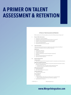A Primer on Talent Assessment and Retention