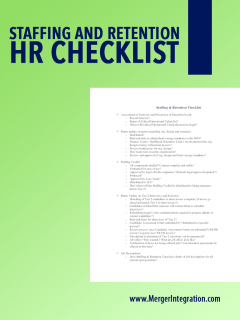 Staffing Retention Checklist