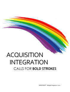 Acquisition Integration Calls for Bold Strokes