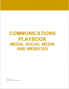 Communications Playbook for Media, Social Media, and Websites 