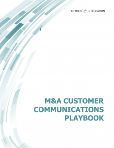 Customer Communications M&A Integration Playbook