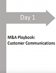 Day 1 M&A Playbook: Customer Communications