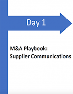 Day 1 M&A Playbook: Supplier Communications