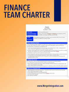 Finance Team Charter