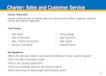 Charter: Sales and Customer Service