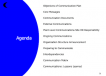 Communications Plan: Agenda