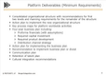 Platform Deliverables (Minimum Requirements)