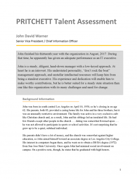 Senior Vice President Talent Assessment