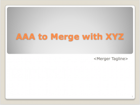 AAA to Merge with XYZ