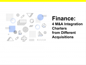 Finance:4 M&A Integration Charters from DifferentAcquisitions