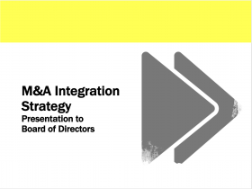 M&A Integration Strategy: Presentation to Board of Directors