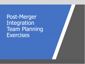 Merger Integration Team Planning Exercises